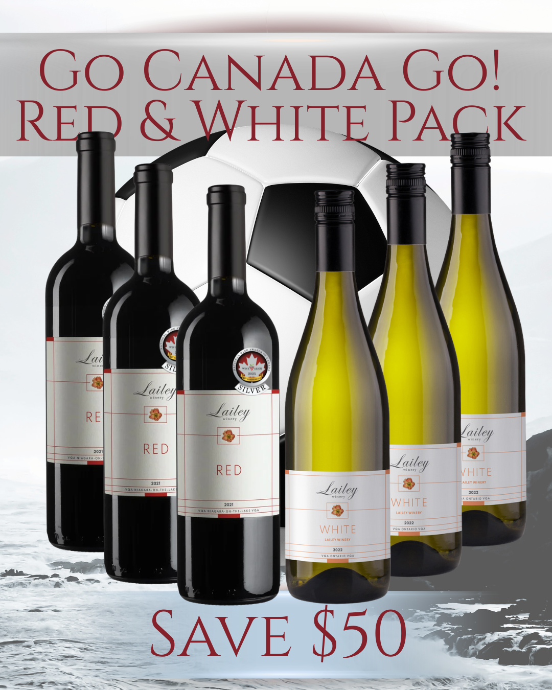 Canada Red & White 6-pack