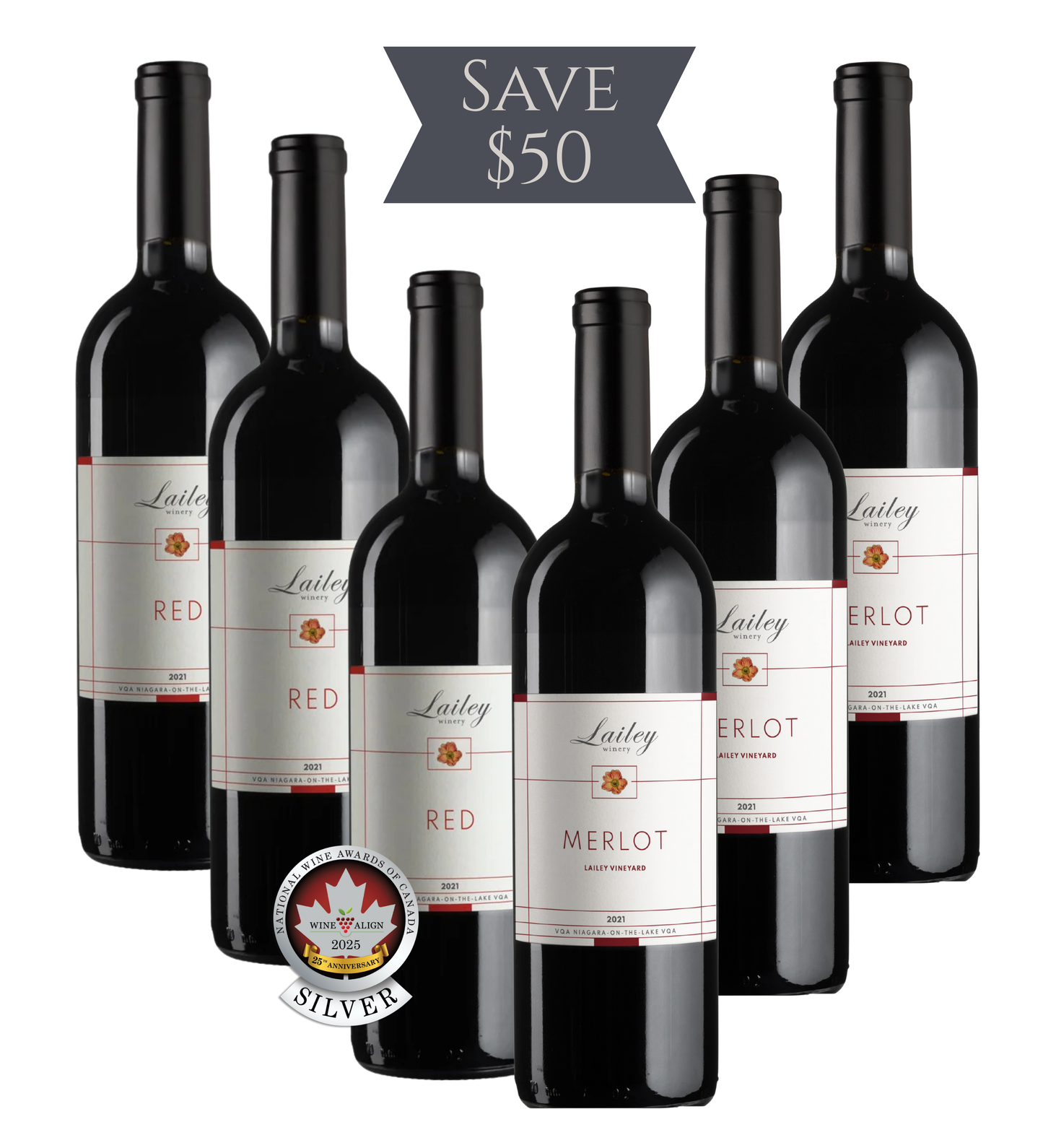 Lailey Red/Merlot 6-pack