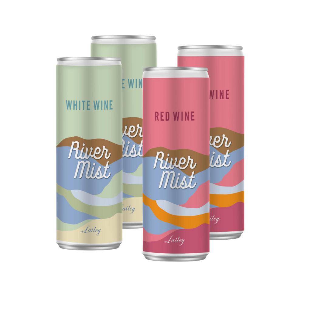 River Mist mixed Red/White 4-pack