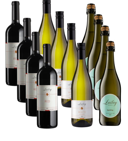 Lailey Holiday Mixed Case (red/white/sparkling) + Free Vidal Icewine!