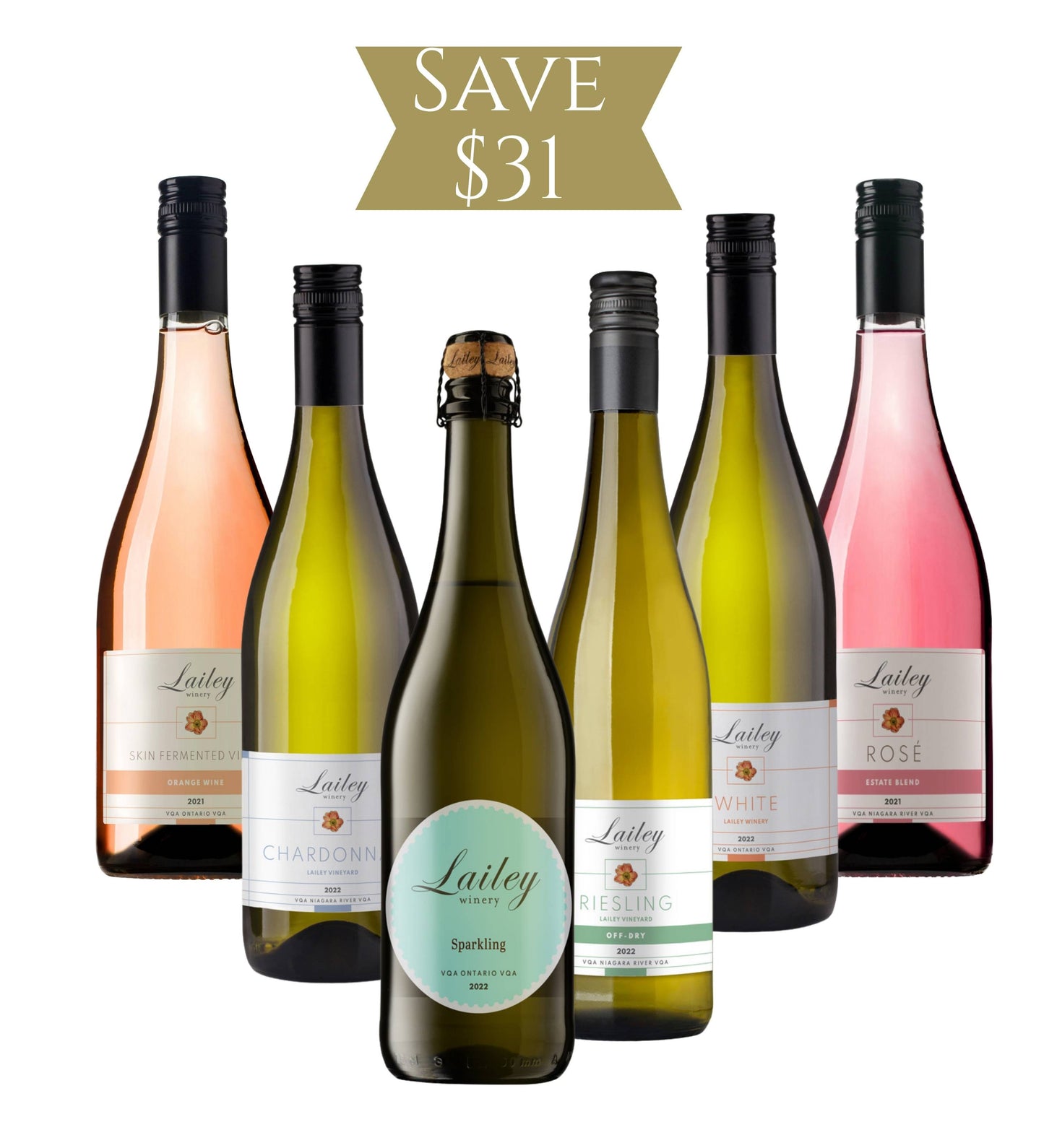 Lailey 6-Pack (white/orange/rose)